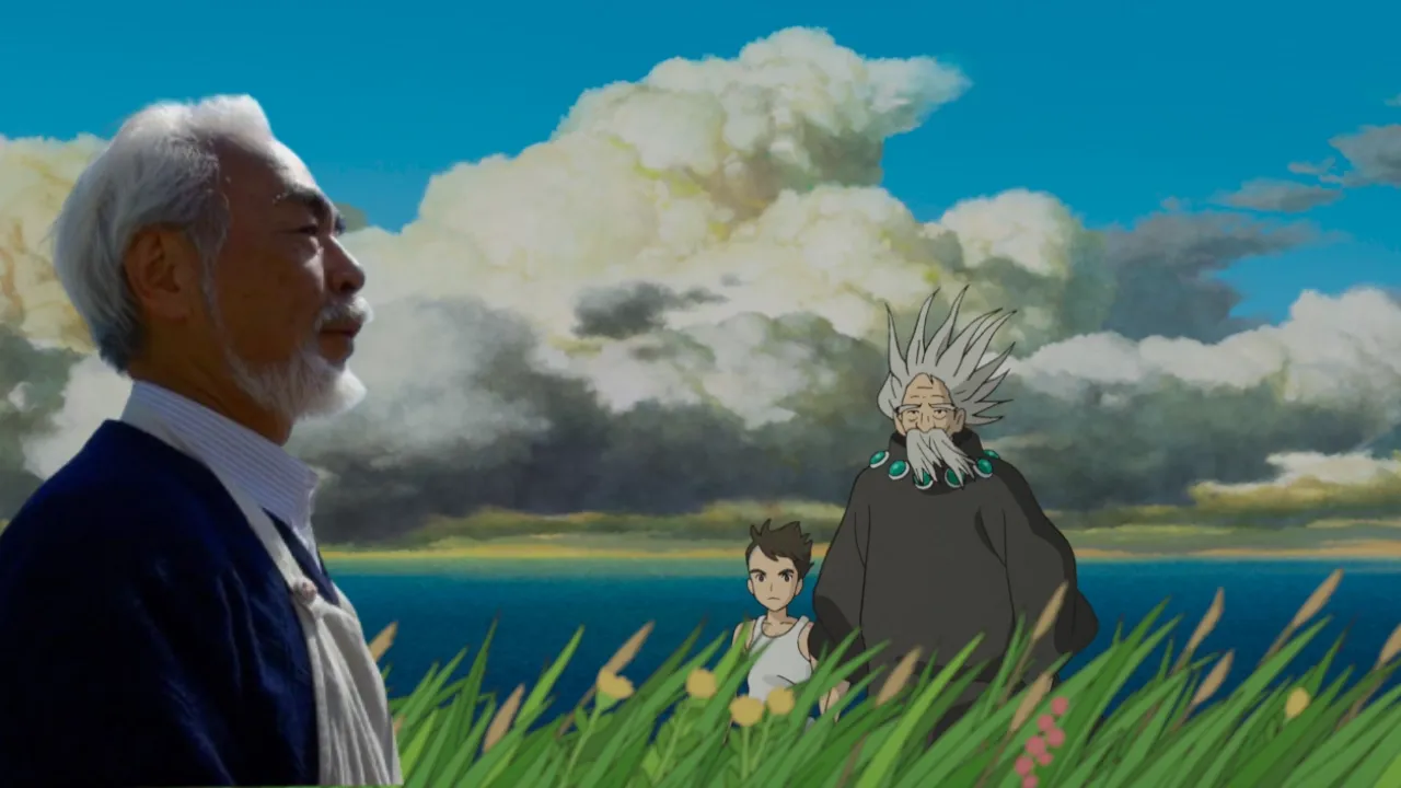 hayao miyazaki and his boy and the heron