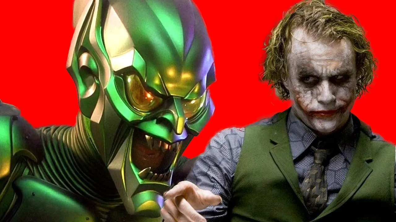 Joker from The Dark Knight and Green Goblin from Spiderman