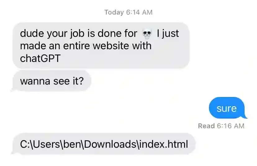 vibe coding meme shared on LinkedIn
